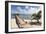 Placencia, Belize. Roberts Grove Resort, Pier Leads from Beach to Bar-Trish Drury-Framed Photographic Print