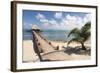 Placencia, Belize. Roberts Grove Resort, Pier Leads from Beach to Bar-Trish Drury-Framed Photographic Print