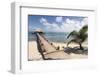 Placencia, Belize. Roberts Grove Resort, Pier Leads from Beach to Bar-Trish Drury-Framed Photographic Print