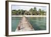 Placencia, Belize. Roberts Grove Resort. Sandy Beach-Trish Drury-Framed Photographic Print