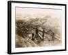 Placer Mining With Sluice,-null-Framed Art Print