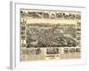 Placerville, California - Panoramic Map-Lantern Press-Framed Art Print