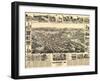 Placerville, California - Panoramic Map-Lantern Press-Framed Art Print