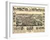 Placerville, California - Panoramic Map-Lantern Press-Framed Art Print