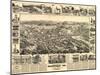 Placerville, California - Panoramic Map-Lantern Press-Mounted Art Print