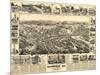 Placerville, California - Panoramic Map-Lantern Press-Mounted Art Print