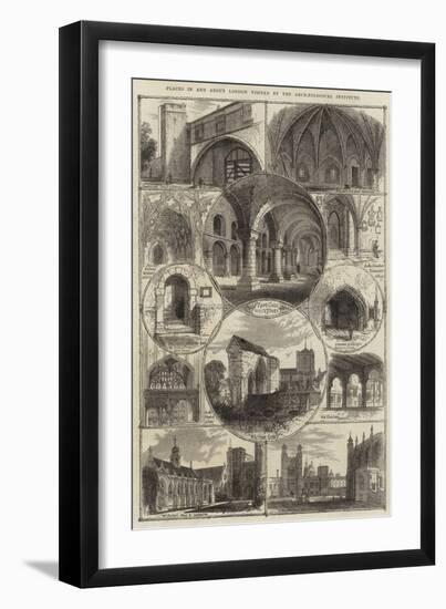 Places in and About London Visited by the Archaeological Institute-null-Framed Giclee Print