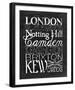 Places to Be - London-Lottie Fontaine-Framed Giclee Print