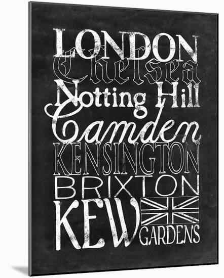 Places to Be - London-Lottie Fontaine-Mounted Giclee Print