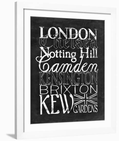 Places to Be - London-Lottie Fontaine-Framed Giclee Print