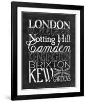 Places to Be - London-Lottie Fontaine-Framed Giclee Print