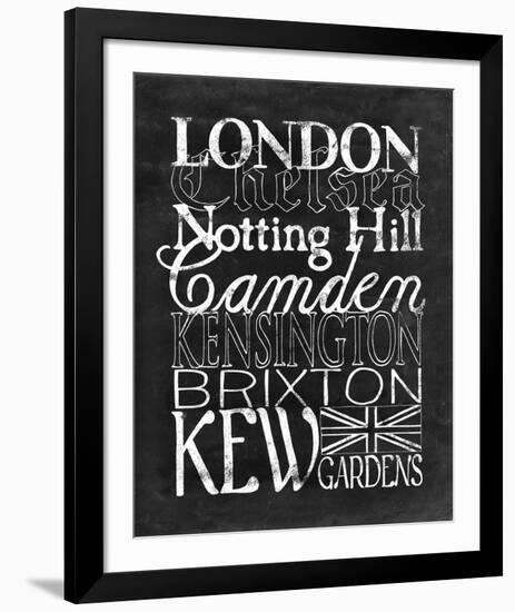 Places to Be - London-Lottie Fontaine-Framed Giclee Print