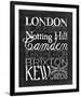 Places to Be - London-Lottie Fontaine-Framed Giclee Print