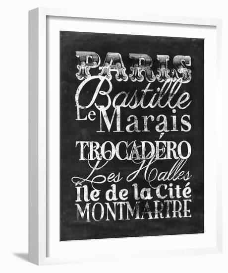 Places to Be - Paris-Lottie Fontaine-Framed Giclee Print
