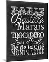 Places to Be - Paris-Lottie Fontaine-Mounted Giclee Print
