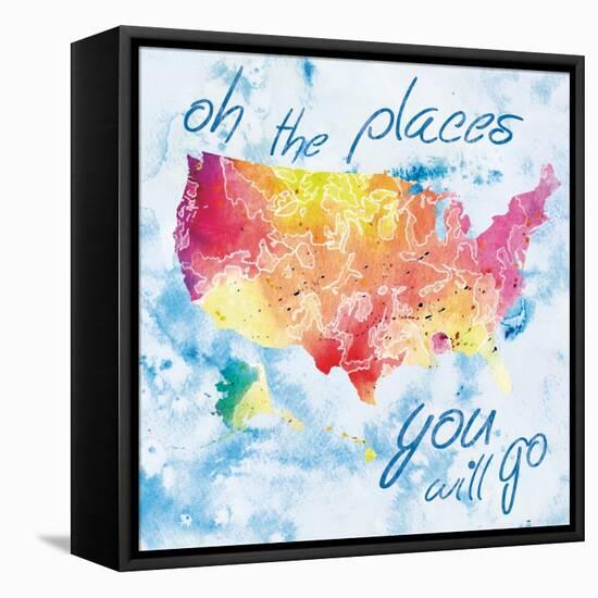 Places You Will Go-Lauren Gibbons-Framed Stretched Canvas