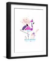 Placido Flamingo-Antony Squizzato-Framed Giclee Print