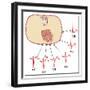 Placing of Electrodes for ECG, Artwork-Peter Gardiner-Framed Photographic Print