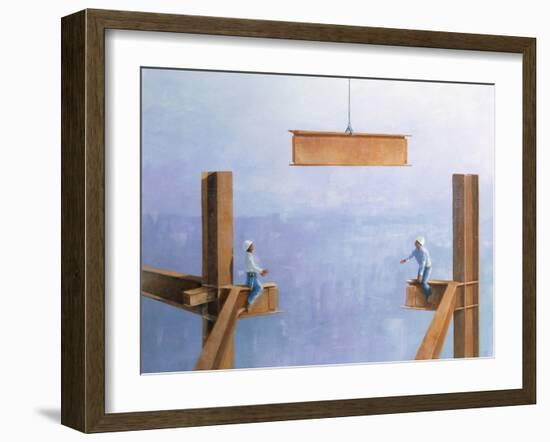 Placing the Last Link-Lincoln Seligman-Framed Giclee Print