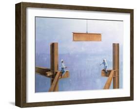 Placing the Last Link-Lincoln Seligman-Framed Giclee Print