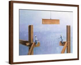 Placing the Last Link-Lincoln Seligman-Framed Giclee Print