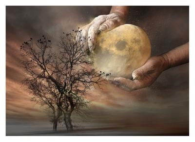 'Placing the Moon' Giclee Print - Elisaveta Jordanova | AllPosters.com