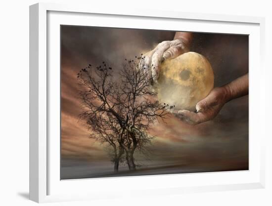 Placing the Moon-Elisaveta Jordanova-Framed Giclee Print