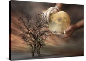 Placing the Moon-Elisaveta Jordanova-Stretched Canvas