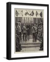 Placing the Old Scottish Regimental Colours in St Giles' Cathedral, Edinburgh-William Heysham Overend-Framed Giclee Print