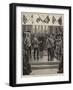 Placing the Old Scottish Regimental Colours in St Giles' Cathedral, Edinburgh-William Heysham Overend-Framed Giclee Print