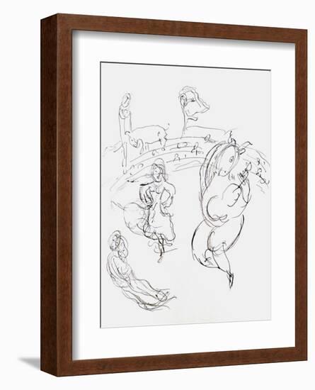 Plafond de l'Opéra: Carmen-Marc Chagall-Framed Collectable Print