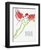Plafond de l'Opéra: Lange Rouge-Marc Chagall-Framed Collectable Print
