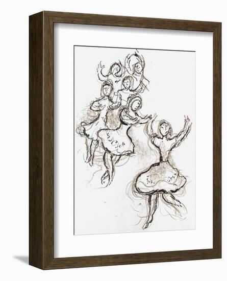 Plafond de l'Opéra: le Lac des Cygnes-Marc Chagall-Framed Collectable Print