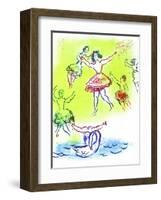Plafond de l'Opéra: Le Lac Des Cygnes-Marc Chagall-Framed Collectable Print