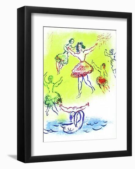 Plafond de l'Opéra: Le Lac Des Cygnes-Marc Chagall-Framed Collectable Print