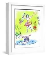 Plafond de l'Opéra: Le Lac Des Cygnes-Marc Chagall-Framed Collectable Print