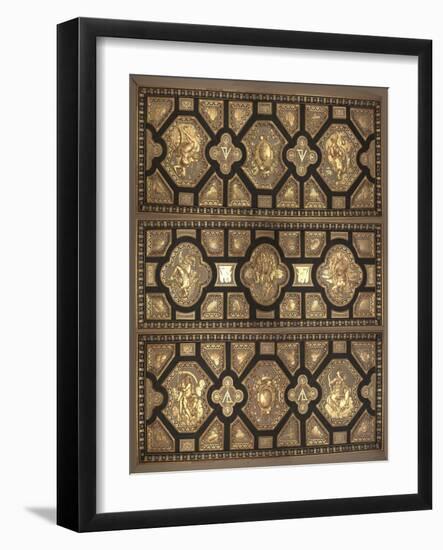 Plafond de la chambre d'Henri II-null-Framed Giclee Print