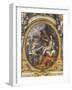 Plafond de la Galerie des Glaces : L'Ordre rétabli dans les finances-Charles Le Brun-Framed Giclee Print
