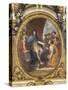 Plafond de la Galerie des Glaces : Protection accordée aux Beaux-Arts-Charles Le Brun-Stretched Canvas