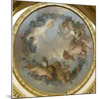 Plafond de la salle du Conseil à Fontainebleau-Jean-Jacques Lagrenée-Mounted Giclee Print