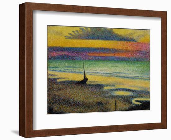 Plage a Heist. 1891-92-Georges Lemmen-Framed Giclee Print