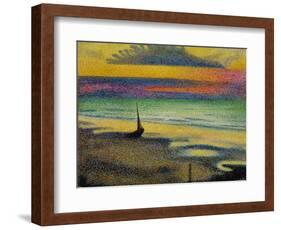 Plage a Heist. 1891-92-Georges Lemmen-Framed Giclee Print