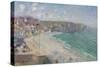 Plage at Falaises-Gustave Loiseau-Stretched Canvas