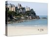 Plage De L'Ecluse and Typical Villas, Dinard, Brittany, France, Europe-Thouvenin Guy-Stretched Canvas