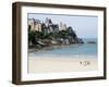Plage De L'Ecluse and Typical Villas, Dinard, Brittany, France, Europe-Thouvenin Guy-Framed Photographic Print