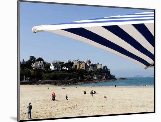 Plage De L'Ecluse and Typical Villas, Dinard, Brittany, France, Europe-Thouvenin Guy-Mounted Photographic Print