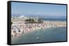 Plage de la Gravette, Antibes, Alpes-Maritimes, Cote d'Azur, Provence, French Riviera, France, Medi-Fraser Hall-Framed Stretched Canvas