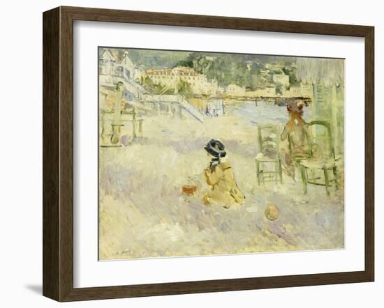 Plage de Nice, 1882-Berthe Morisot-Framed Giclee Print