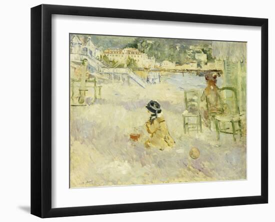 Plage de Nice, 1882-Berthe Morisot-Framed Giclee Print