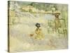 Plage de Nice, 1882-Berthe Morisot-Stretched Canvas